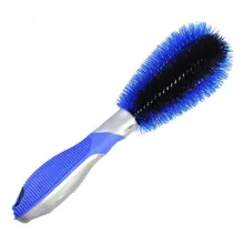 Buy New Car Wash Cleaning Wheel Brush With Round Head Non-slip Soft Handle Clean The Edge Of The Gap Free Shipping