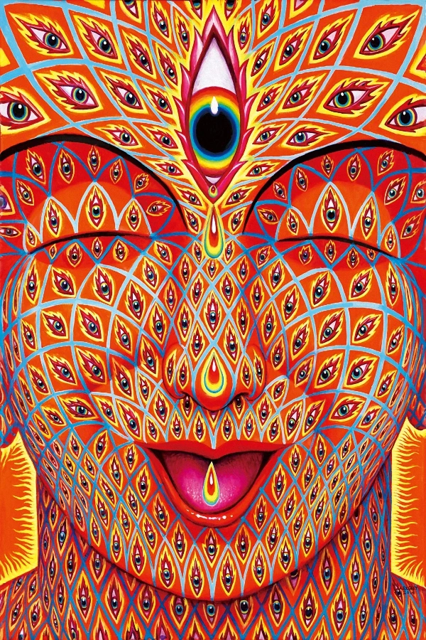 Buddhism Zen Psychedelic smiley face Art wall frame Posters and print silk  frabric for home Decor|Painting & Calligraphy| - AliExpress