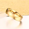 Bague de fiançailles en acier inoxydable pour femmes et hommes, couleur or, tailles américaines 4 5 6 7 8 9 10 11 12 13 14 15, livraison gratuite