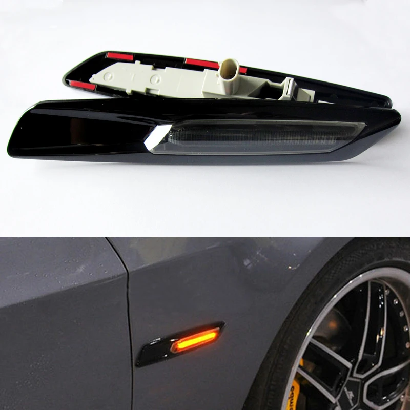 Buy A Pair Black Trim LED Fender Side Marker Light