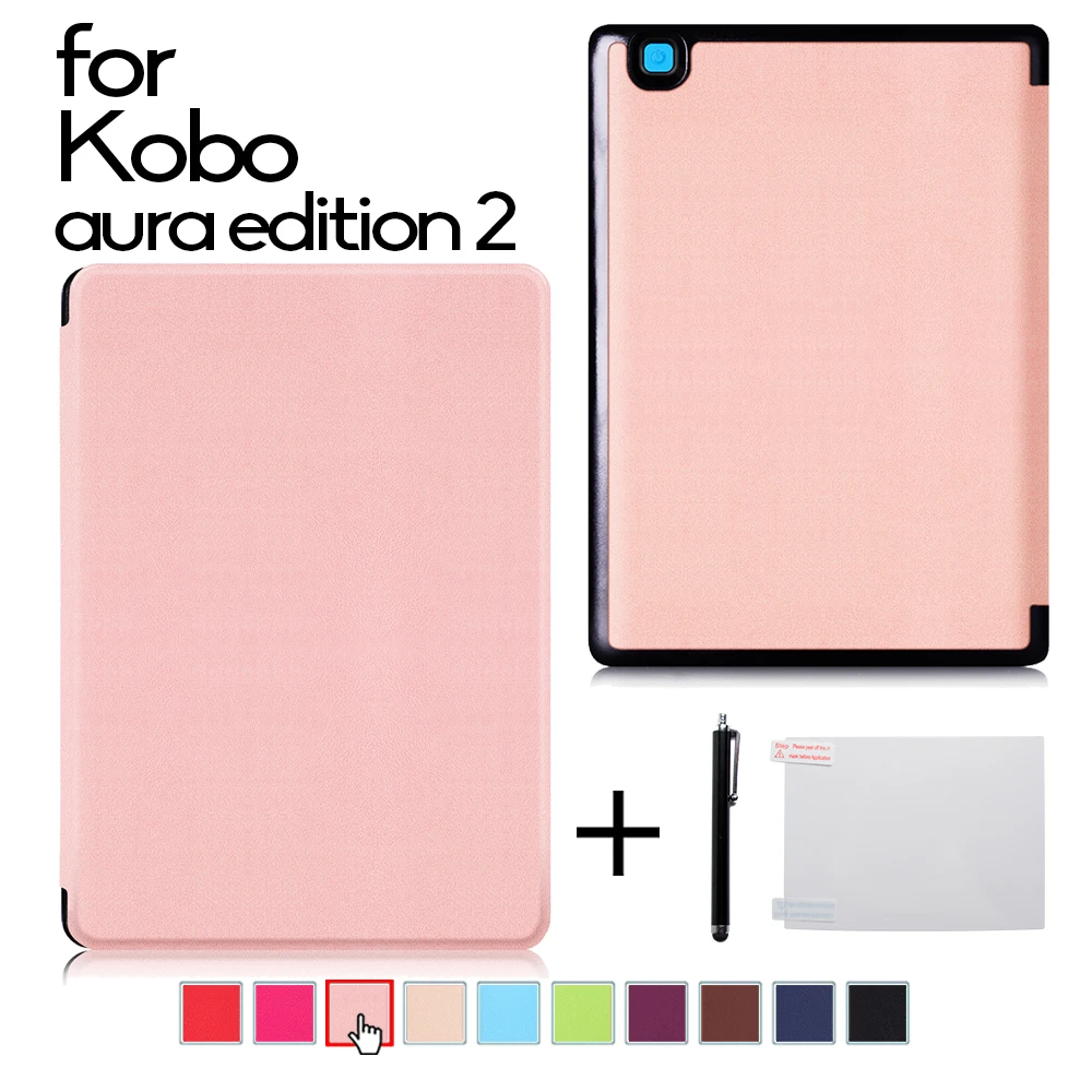 Ultra Slim Case for Kobo Aura Edition 2 6'' 2016, Magnetic Cover for Kobo Aura Edition 2 N236 Ereader Funda Capa Auto Sleep