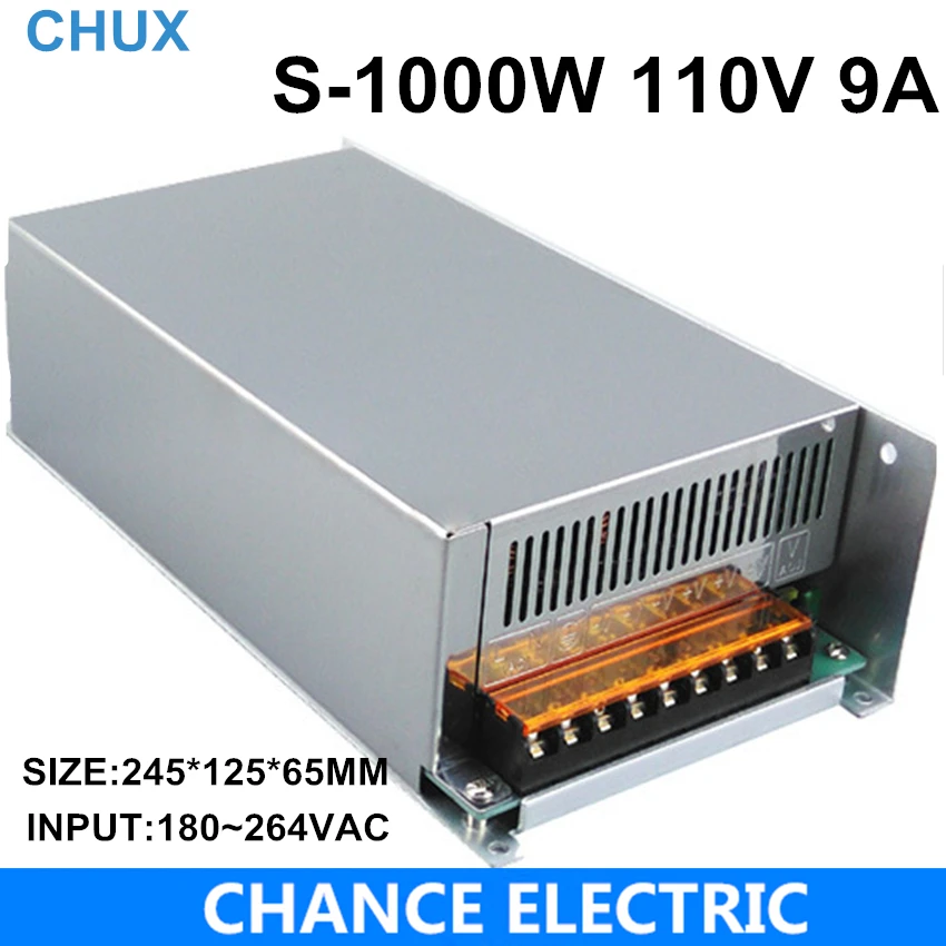 Импульсный источник питания CHUX 1000 Вт 110 В выход постоянного тока 9A вход