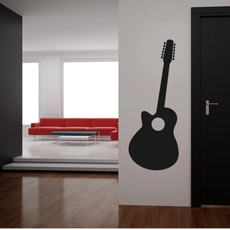 Self Adhesive Vinyl Decal Removable Guitar Wall Sticker Living Room