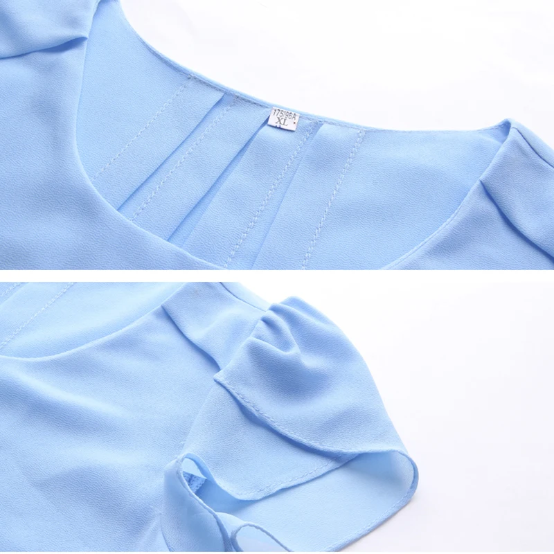 Блузка рубашка Женская Топ и блузки 5xl размера плюс Модис модная шифоновая тонкая Корейская летняя одежда женская черная 464