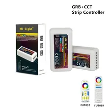 DC12V-24V Ми свет fut039 2.4 г 4-Zone РФ Беспроводной RGB+ CCT Светодиодные ленты контроллер Диммер для гибких 5050 3528 RGB CCT светодиодные фонари