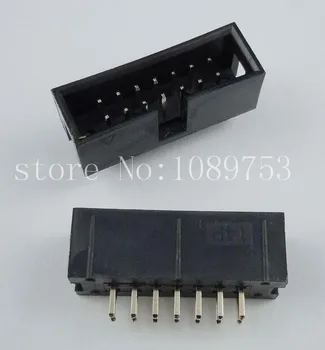 

100pcs IDC Box header DC3 DC3-14P 2x7 14 pins 14P 2.54mm Pitch