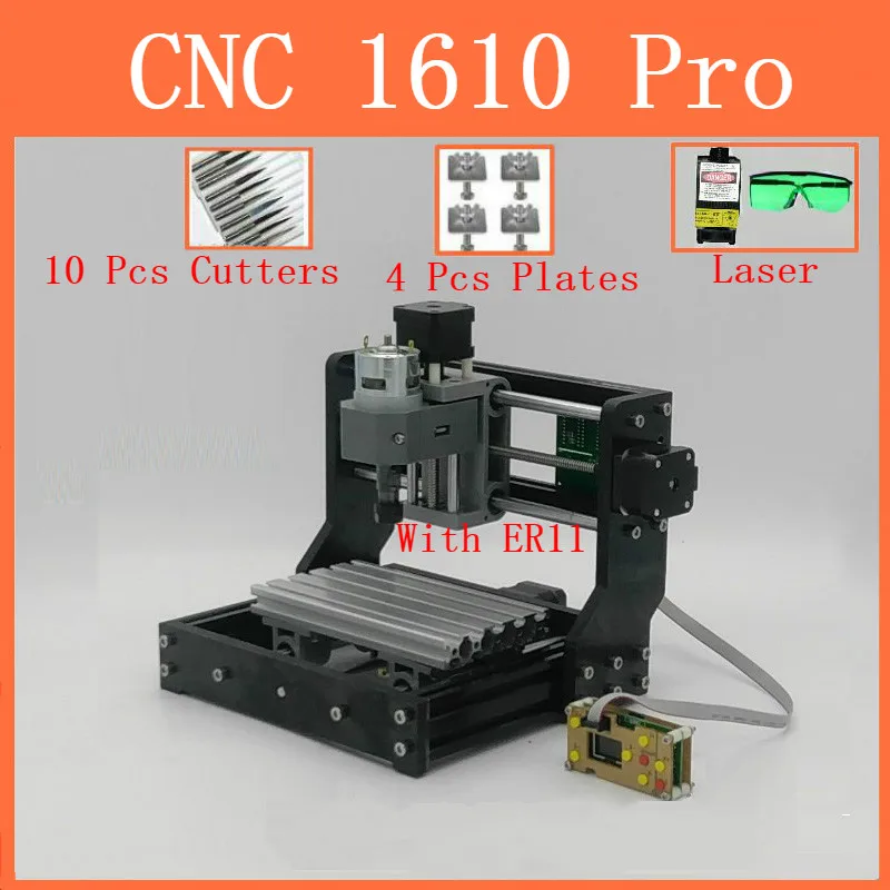 

CNC1610 withER11,diy mini cnc engraving machine,laser engraving,Pcb PVC wood router,cnc 1610 pro,Can work offline