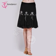 Индивидуальные Женские латинские танцевальные юбки современный танцевальный костюм для взрослых и детей Самба ча-ча Румба танцевальное платье Акция B-2765