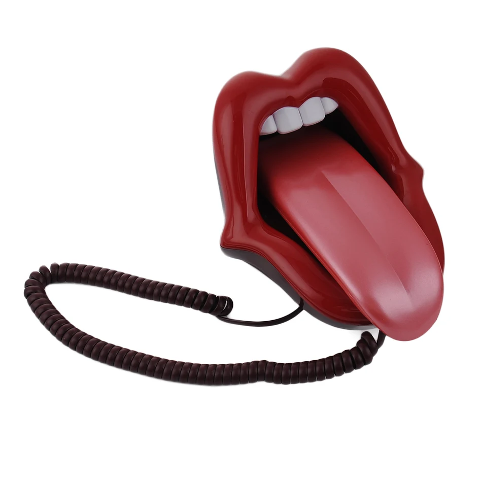 

Newest telefone Red Lips Kiss telefone Telephone Corded phones for the home Land Line 1 Home Desk Telephone 3 Color 1PCS