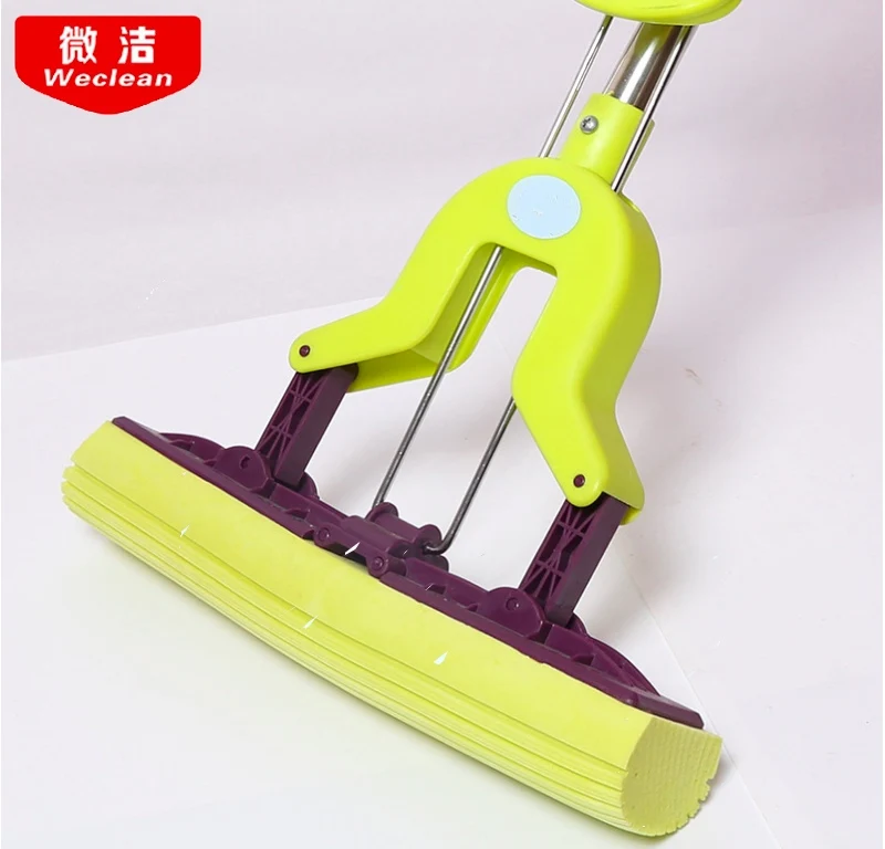 Stainless steel sponge suction mop roller, squeeze water mop mailin