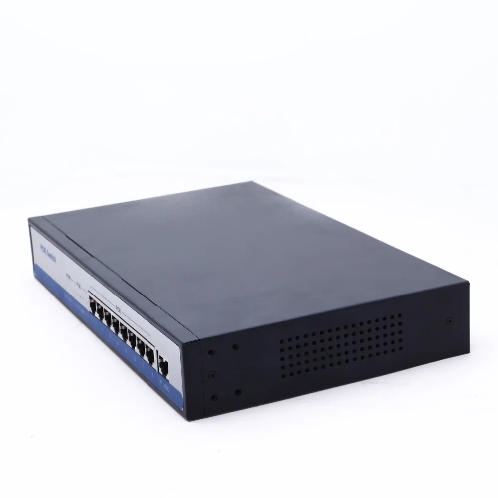 Poe para 8 Gigabit Switch Porta 8 10 - 100 1000 Mbps Rj45 Lan Ethernet Hub 50v3a Ieee802.3af Ativo Pcs hd 1080 p Vv2 Poe - Imagem 2