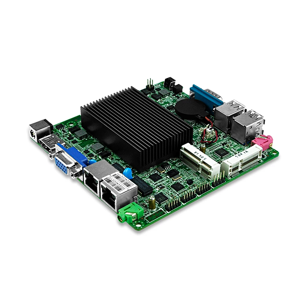 Dual Lan celeron J1800 dual core Fanless Mini Pc nano motherboard Q1800G2-P 1*COM vending machine 12*12cm 10W Low Power DC