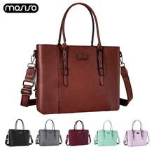 MOSISO Классическая PU Сумка для ноутбука 13,3 14 15 дюймов водонепроницаемая сумка с ремешком для ноутбука для Macbook Pro Air Xiaomi Dell hp Cas