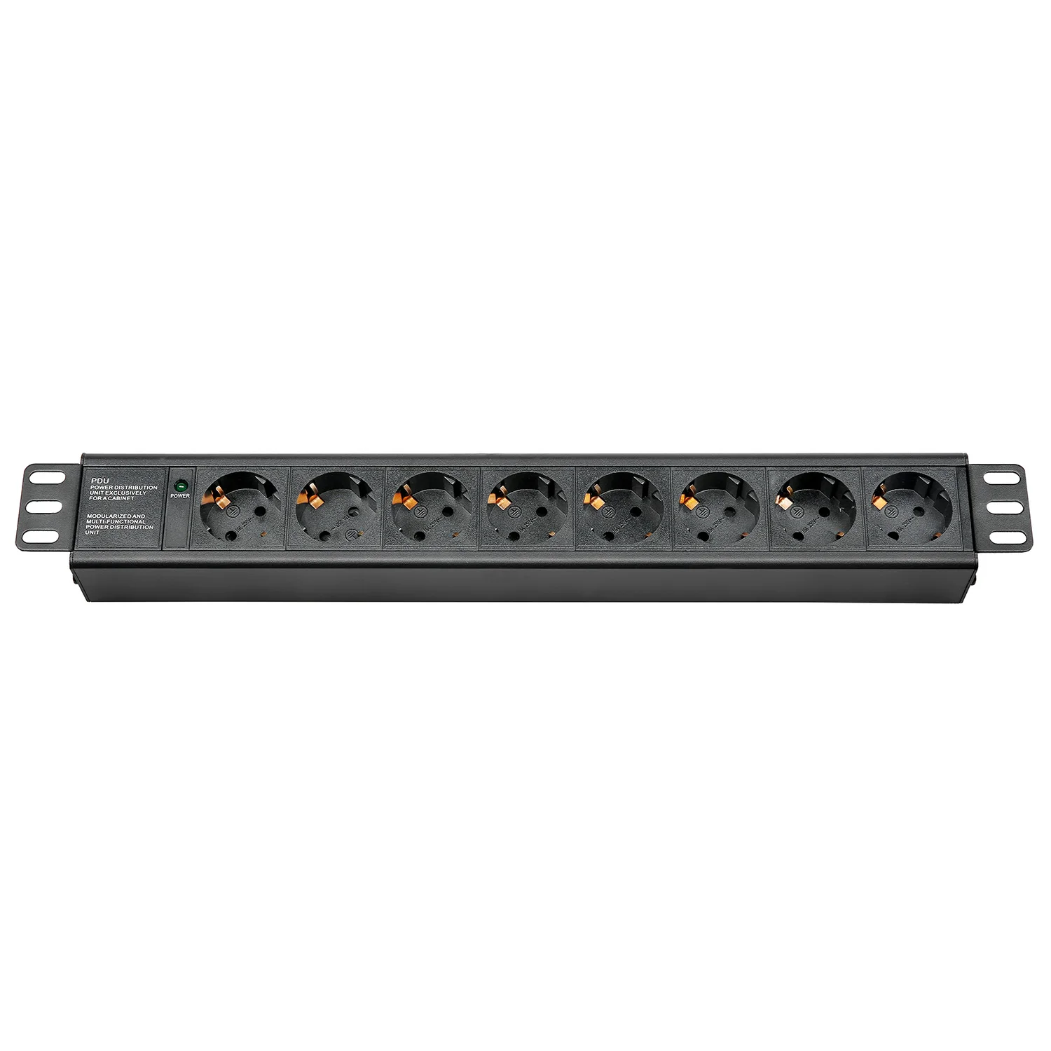 Блок питания PDU 1U/1.5U 19 дюймов 7/8 AC ЕС розетки с выключателем питания/Защита от перегрузки/индикатор светильник/AC Дисплей удлинитель