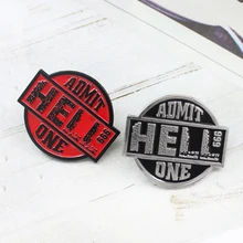 Entradas de admisión, entradas, broche Rojo Negro, HELL 999, película Retro, admite un Pin esmaltado, insignia de solapa de cuero de mezclilla, regalo para Fans de amigos