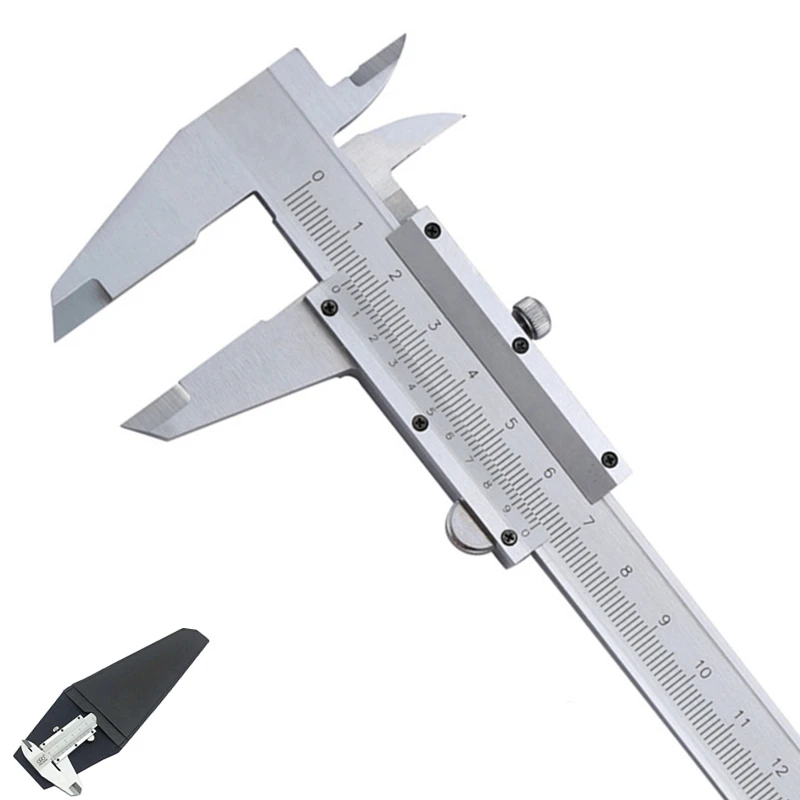 6" 0 150mm/0.02 Vernier Caliper Stainless Steel Metal Caliper Measuring Instruments Micrometer