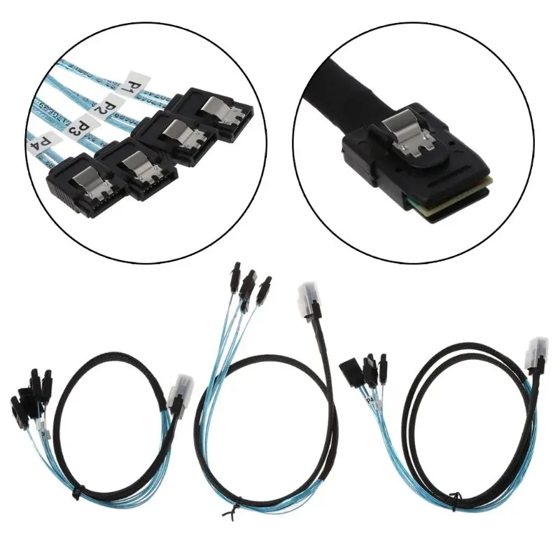 1 шт. Mini SAS 4i SFF 8087 36P 36 контактный разъем для 4 SATA 7 сплиттер Кабель