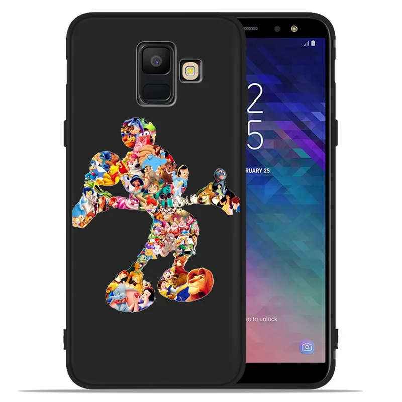 С милым мультипликационным принтом для samsung Galaxy A9 A8 A7 A6 A5 A3 J3 J4 J5 J6 J8 плюс чехол для телефона задняя крышка Корпус чехол из мягкого силикона