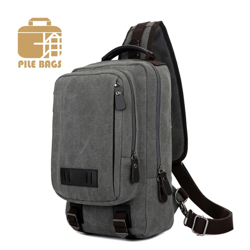

New 2018 Men Luxury Brand Bag Canvas Travel Chest Bag Pack Vintage Retro Men Small Messenger Bags Men Canvas Travel Classic Bag