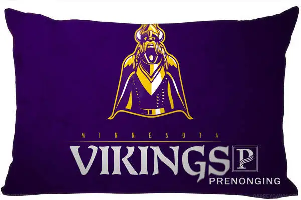 

Best Custom Pillow Case Best of Minnesota Vikings Rectangle Pillowcases zipper 35x45cm (One Side Print) @180117-93