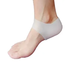 1 ботильоны Поддержка пятка мягкий силиконовый Увлажняющие гелевые пяточные носки анти-скольжения обслуживание ног от трещин средство для защиты и уходу за кожей, ухаживает за кожей стоп