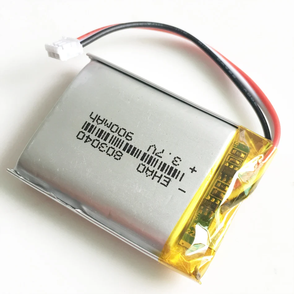 3,7 V 900 mAh литиево-полимерный lipo Перезаряжаемые Батарея с JST ZH 1,5 мм 3pin разъем для MP3 планшета камеры gps ноутбук 803040