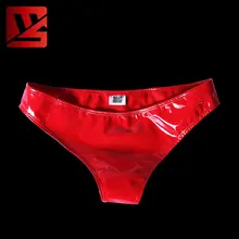 Размера плюс латекс блестящие с низкой посадкой трусики-стринги сексуальные стринги микро стринги Трусы-стринги Эротическое белье гладкой стринги одежда для сцены
