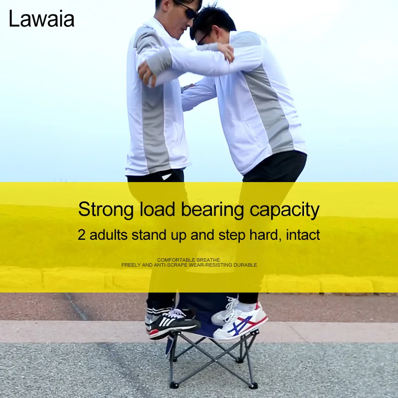 Lawaia كرسي قابلة للطي للجلوس في الهواء الطلق المحمولة مزار البراز مسند الظهر الصيد كرسي الفن رسم التخييم الشاطئ قطار مقعد الكراسي السفر أداة