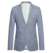 Осенняя мужская Корейская версия Тонкий решетки повседневный комплект для мужчин в английском Весна и осень тонкий маленький костюм один в стиле вестерн, короткая куртка