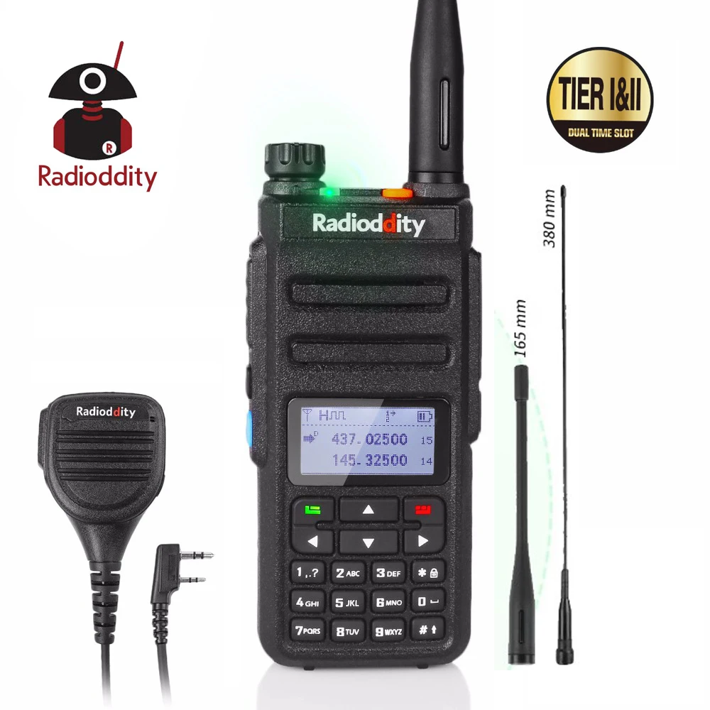 Radioddity GD 77 Dual Band Dual Time Slot DMR цифровой/аналоговый двухстороннее радио 136 174/400 470 МГц Любительская рация с динамиком|dmr digital|walkie talkiedual band | АлиЭкспресс