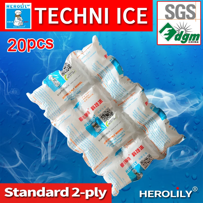 20pieces Wholesale techni ice 12 Gel Ice Bag Cool Pack High Quality