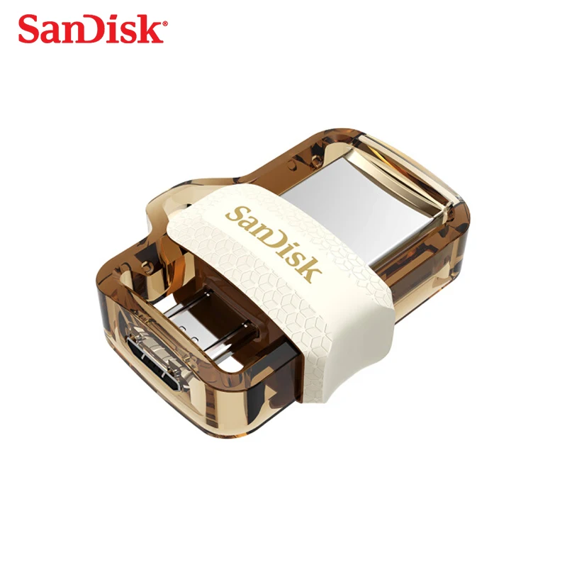 USB 3,0 SanDisk Ultra Dual OTG usb флэш-накопитель Макс 150 МБ/с./с 32 Гб ручка-накопитель для Android телефона/планшетного ПК желтая Флешка 32 Гб