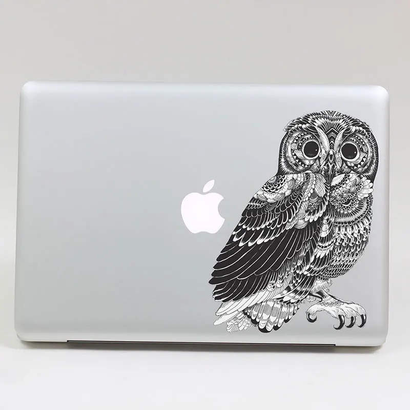 Removable DIY fashion beautiful cute black owls tablet and laptop