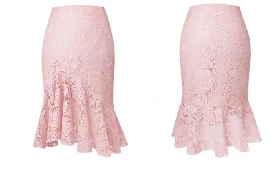 plus size lace skirt