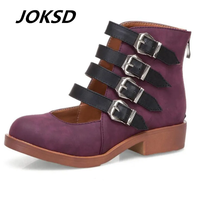 Женские туфли JOKSD на квадратном каблуке без застежки женские повседневные модные