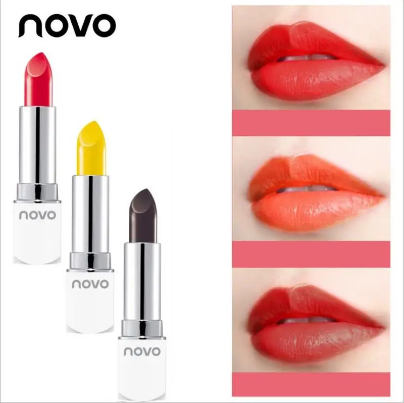 

8 Color Long Lasting Matte Nude Lipstick Titn Makeup Yellow Black Red Waterproof Sexy Lip Stick Batom Lips Beauty Cosmetics