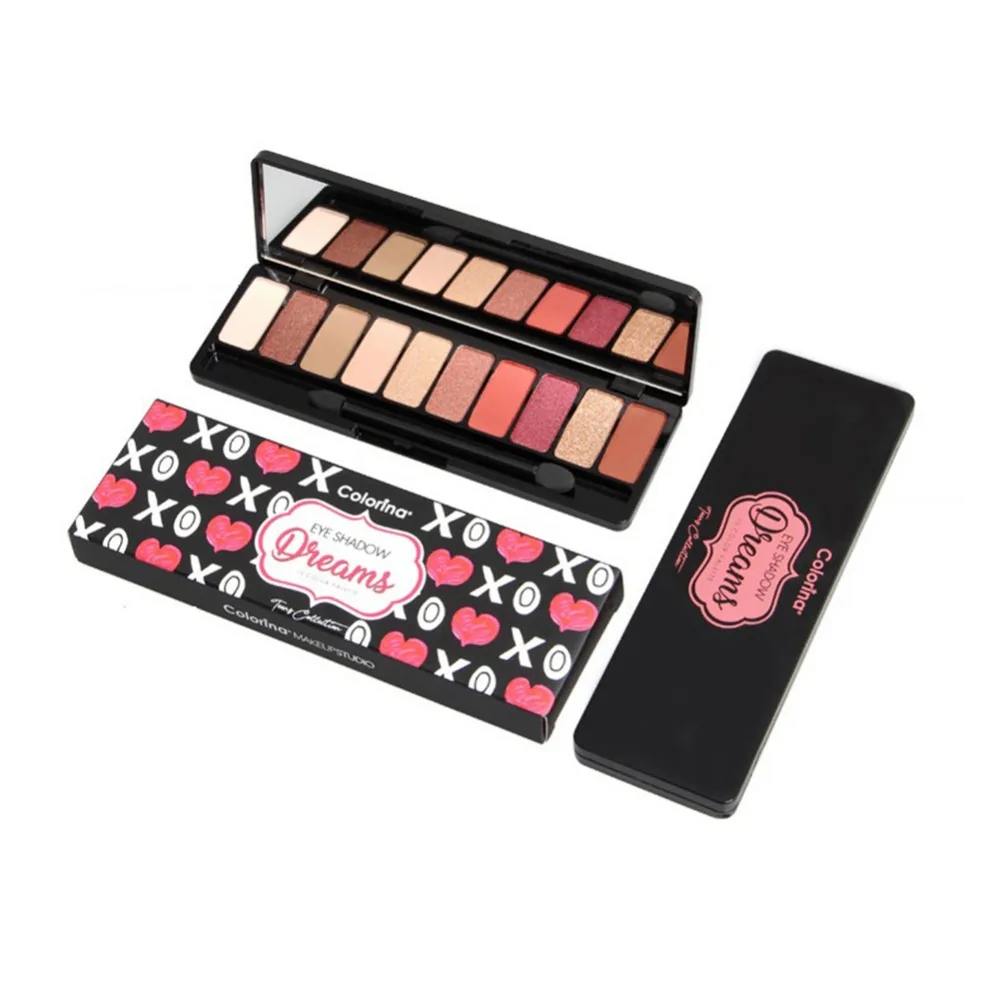 

10-Color Eyeshadow Palette Waterproof Long Lasting Shimmer Matte Eye Shadow Powder