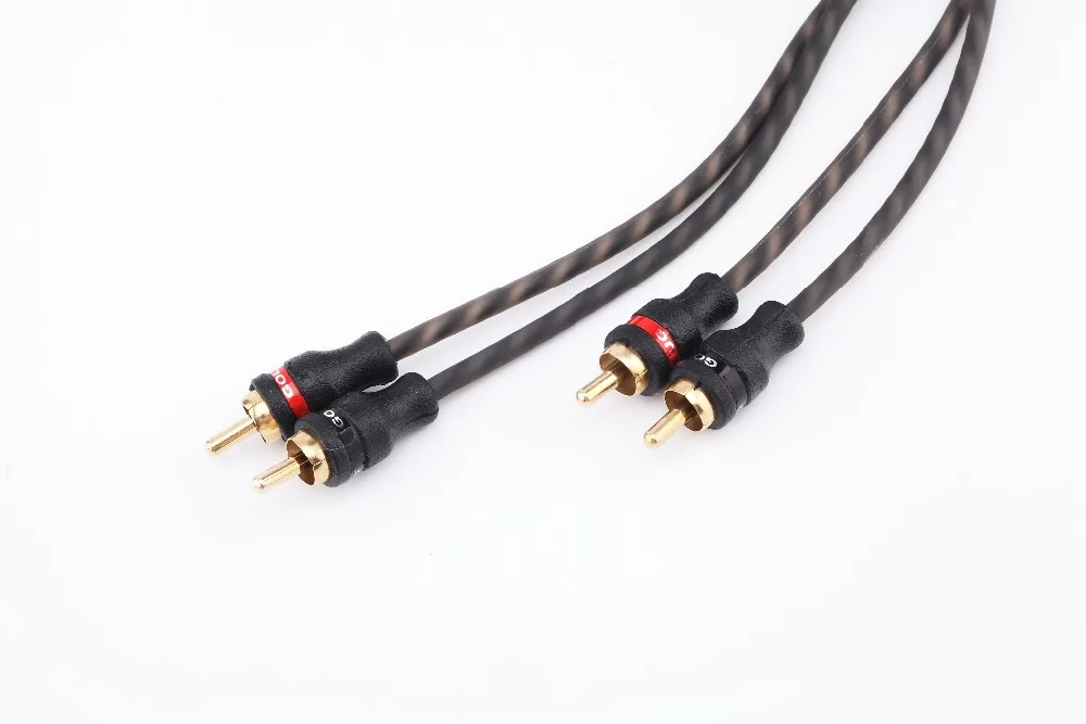 2RCA на 2RCA Jack аудио кабели папа-папа 5 м стерео для усилителя миксер av-кабель