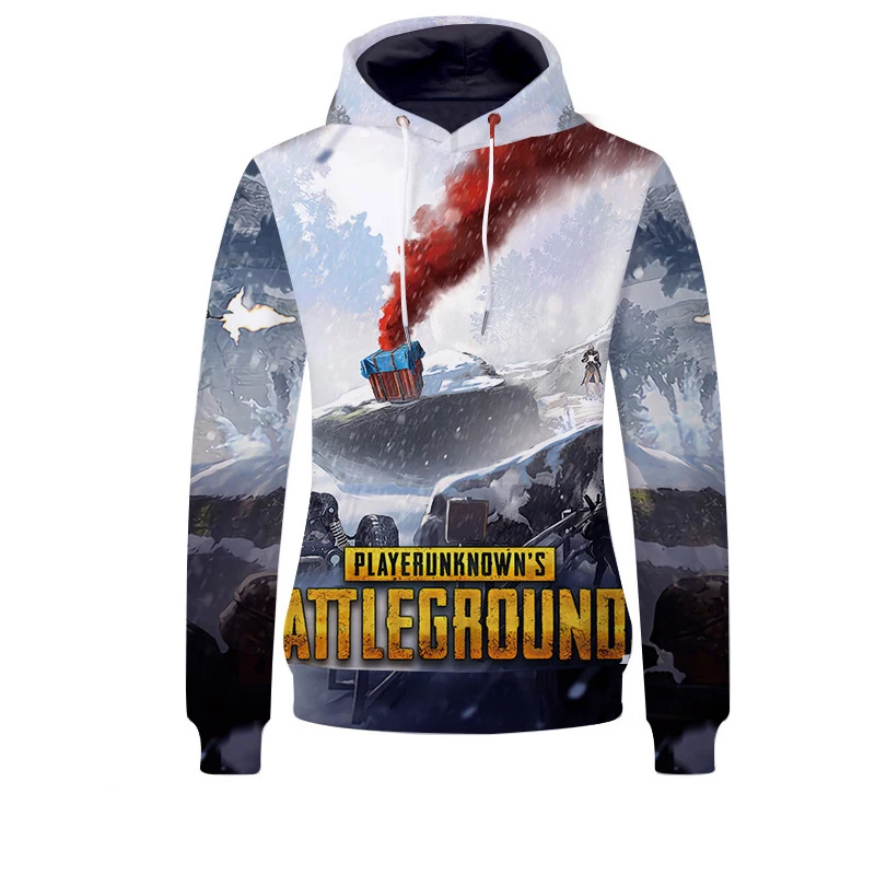 Fans Wear Unisex Hoodies Gaming PUBG Sweatshirt Anime Playerunknown's Battlegrounds Hoodie 3d Printed Hoodie for Fans Cosplay