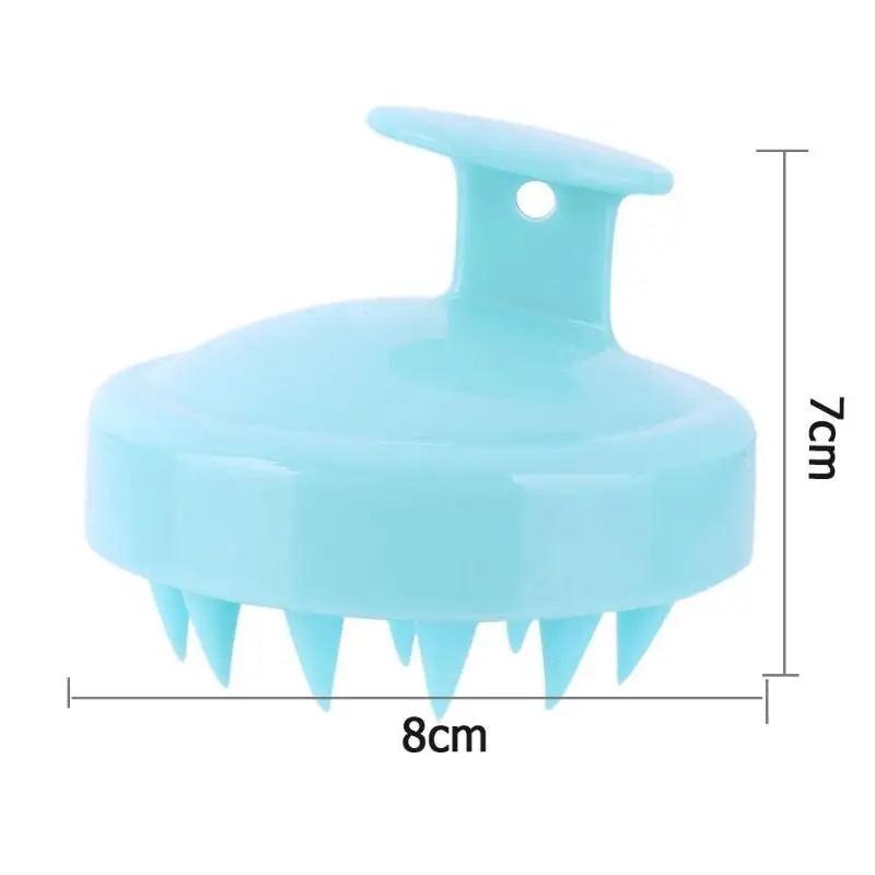 1 шт., массажные щетки для кожи головы, силиконовые зубья, против выпадения волос, расческа для головы, Массажная щетка для ванны, щетка для ванны, реквизит
