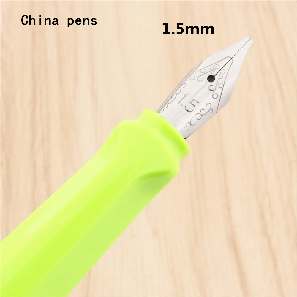 Jinhao 871 флуоресцентная зеленая английская каллиграфия Duckbill параллельная художественная ручка цветок тело плоский перо Тибетский арабский авторучка