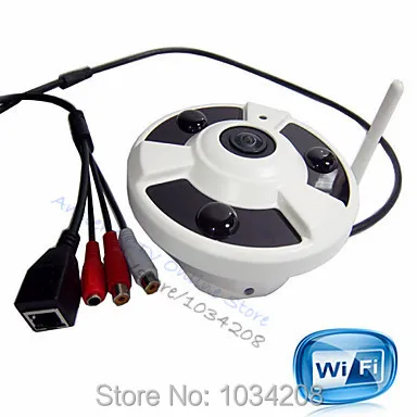 

Hot Sale 720P Panoramic WIFI Ip Camera Network 180Degree Panoramic Ip Camera Wide Angle HI3518E Ceiling Camera Network Fisheye