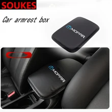 Автомобильный M MOPAR эмблема нескользящий Подлокотник Коврик для Chrysler 300C Dodge JEEP Fiat 2013- Ram 1500 2500 3500 Ram