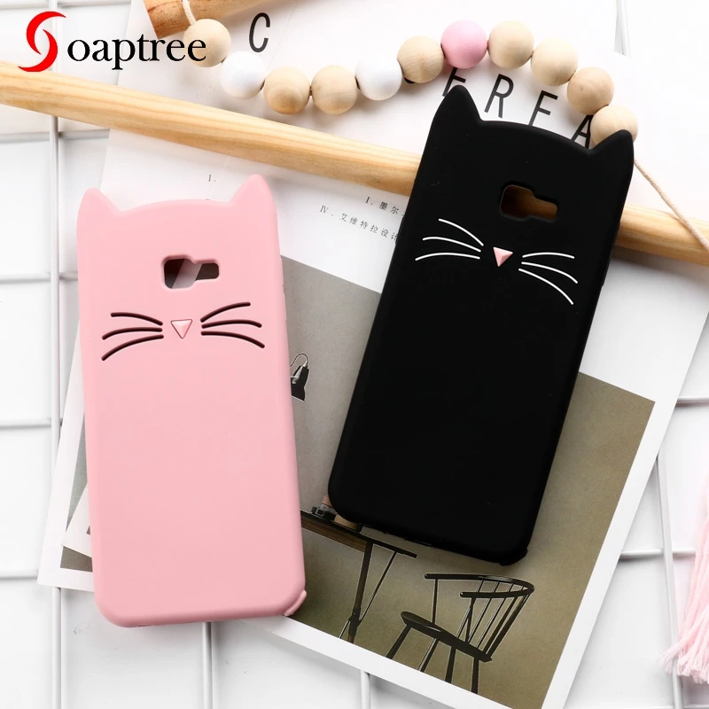 

Soaptree 3D Cute Cat Case For Samsung Galaxy J4 Plus 2018 Cases Soft Silicone Cover On For Samsung J4 Prime Covers Bumper Funda