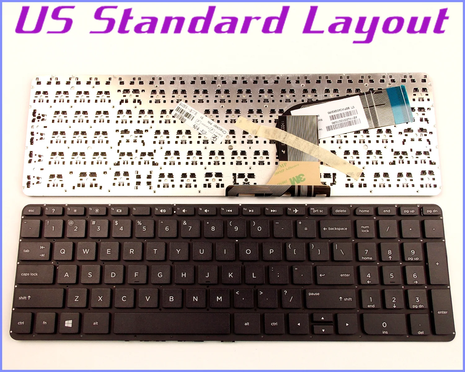 New US Layout Keyboard for HP Pavilion 17 f030 17 f020 17 f048nr 17