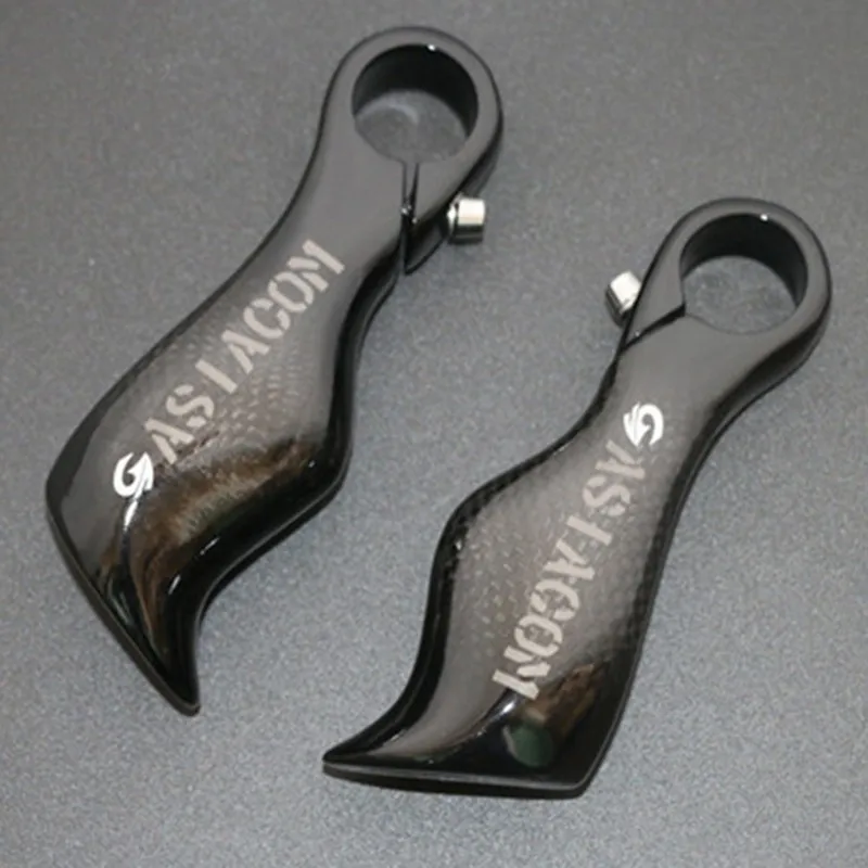 

ASIACOM 3K Carbon Fibre Bicycle Bar Ends Human Engineering Small Reat Auxiliary Handlebar MTB Road Bike Bar Ends Matte/Glossy