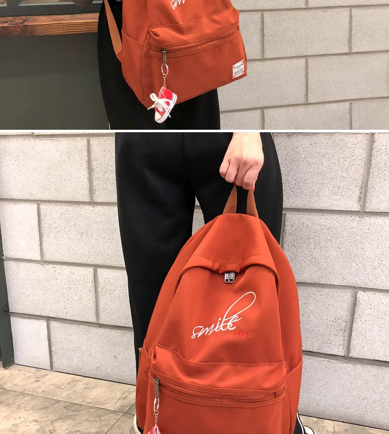 DCIMOR, изысканный женский рюкзак с вышивкой, женские водонепроницаемые нейлоновые рюкзаки, обувь, висячая школьная сумка для девочек-подростков, Mochila