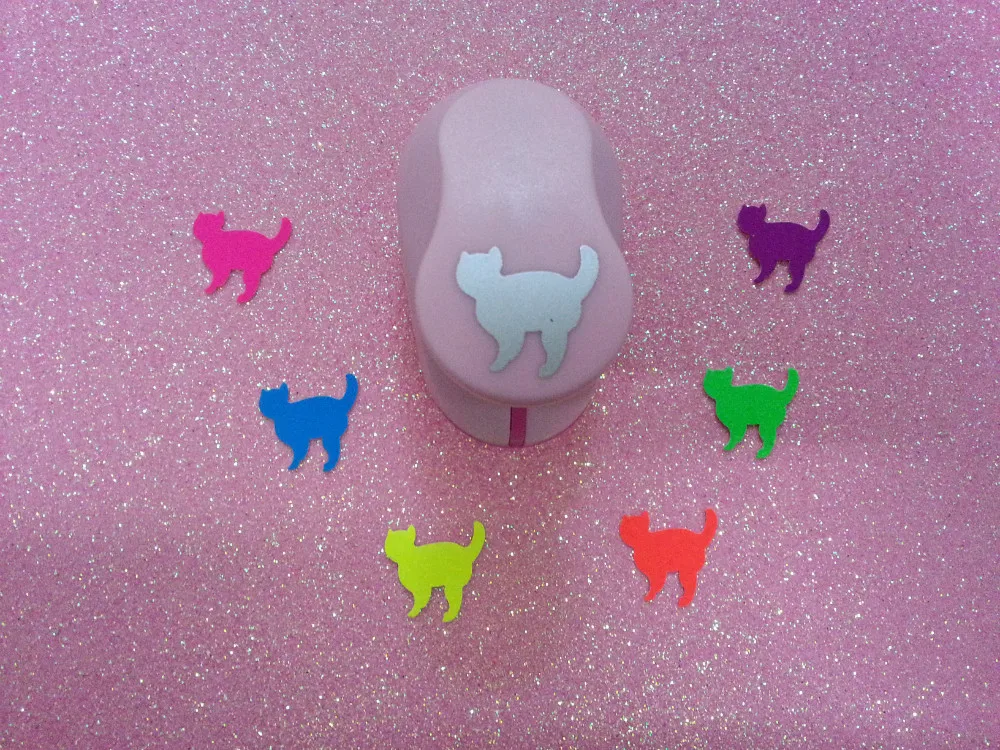 

free shipping 1 inch (2.5cm)cat design EVA foam punch paper punch for Scrapbook Handmade craft punch for DIY scrapbooking punch
