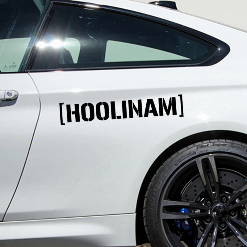CK2817#24*4.5cm HOOLINAM hoolinam funny car sticker vinyl decal silver/black car auto stickers for car bumper window car decor - Image 4