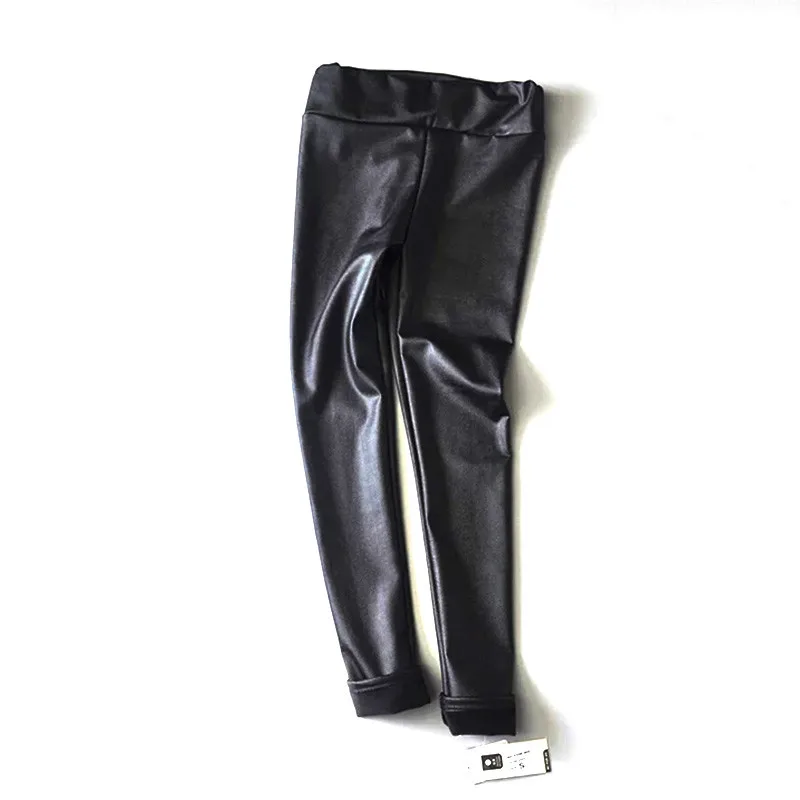

winter fashion PU Pants women black Faux Leather Elastic waist Slim pencil trousers leather pants ladies autumn leggings bottom